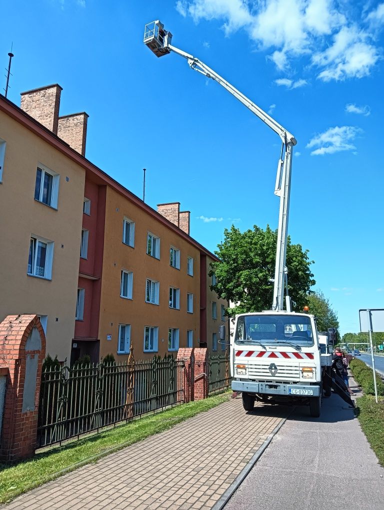 Usługi podnośnikowe, zwyżki, wynajem podnośnika