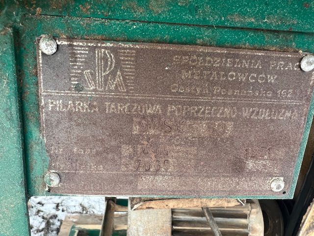 Pilarka tarczowa poprzeczno-wzdłużna stołowa SPM 5,5 kw