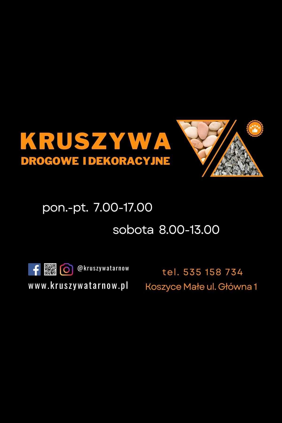 kruszywo drogowe kamienie na drogę utwardzenie kliniec tłuczeń 0-31/63