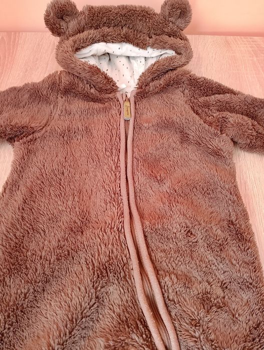 Kombinezon miś 62 kaptur h&m