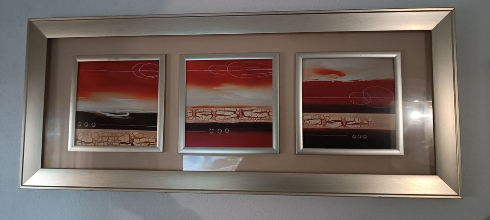 Vendo vários quadros