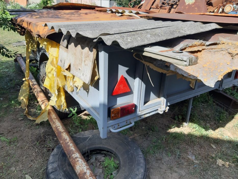 Одноосний саморобний міцний прицеп продам
