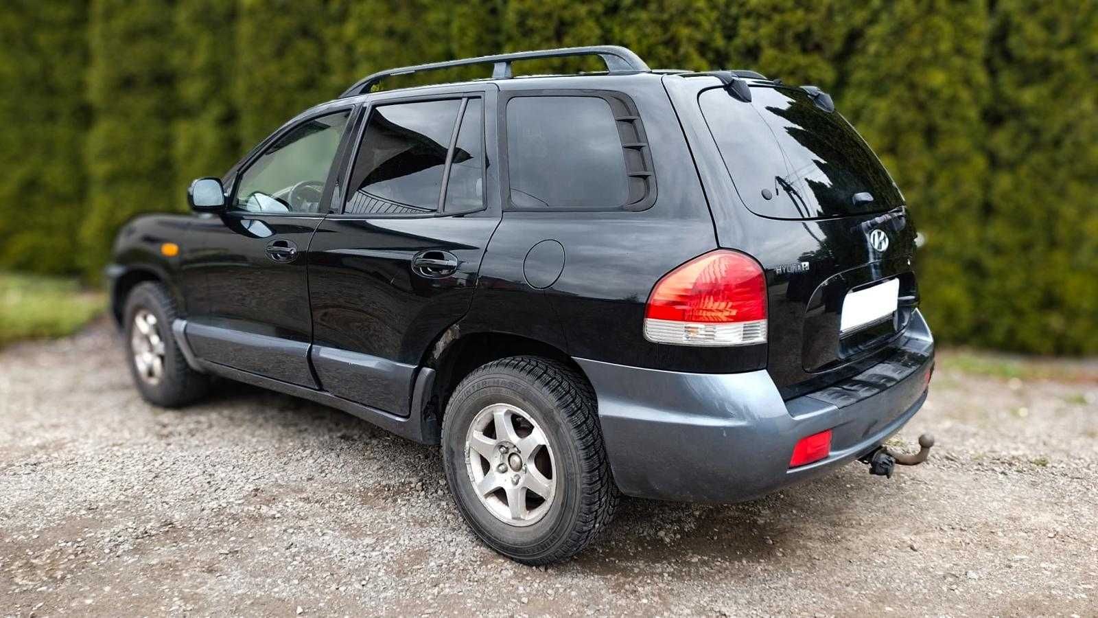 Hyundai Santa Fe /2005/2.0 Diesel/Skórzane Fotele/2-WŁ/Klima/Hak!