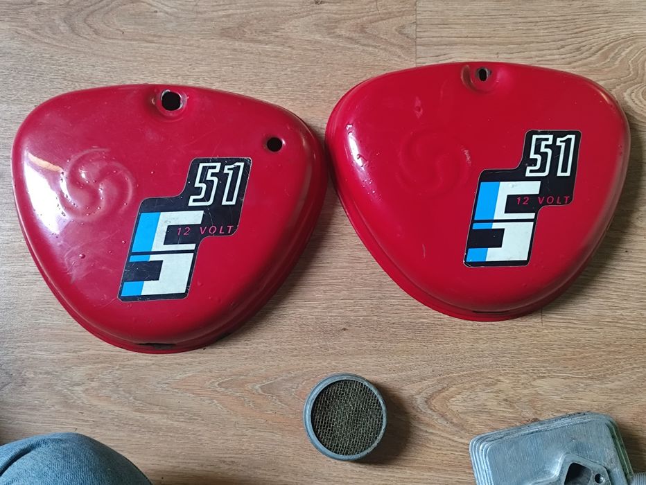 Części simson S51, gaźnik,boczki