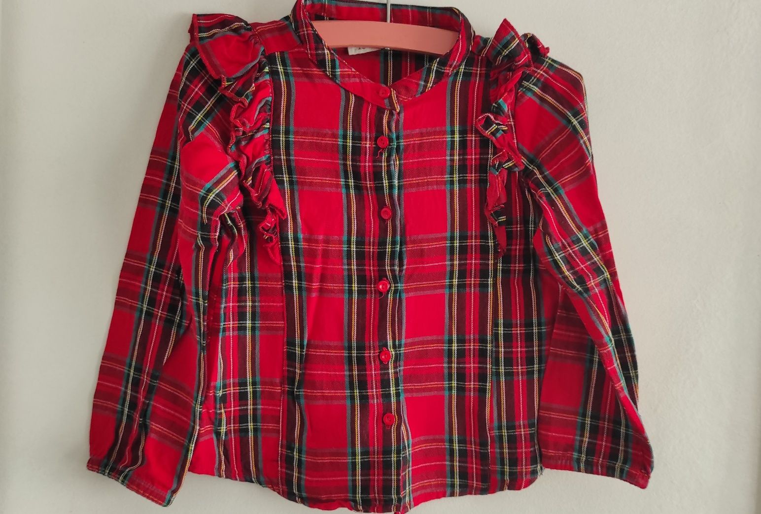 Koszula Cool Club Smyk w kratę 104 rozmiar dla dziewczynki