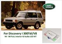 Kit 42 lâmpadas LED para Land Rover Discovery 1 94-98.