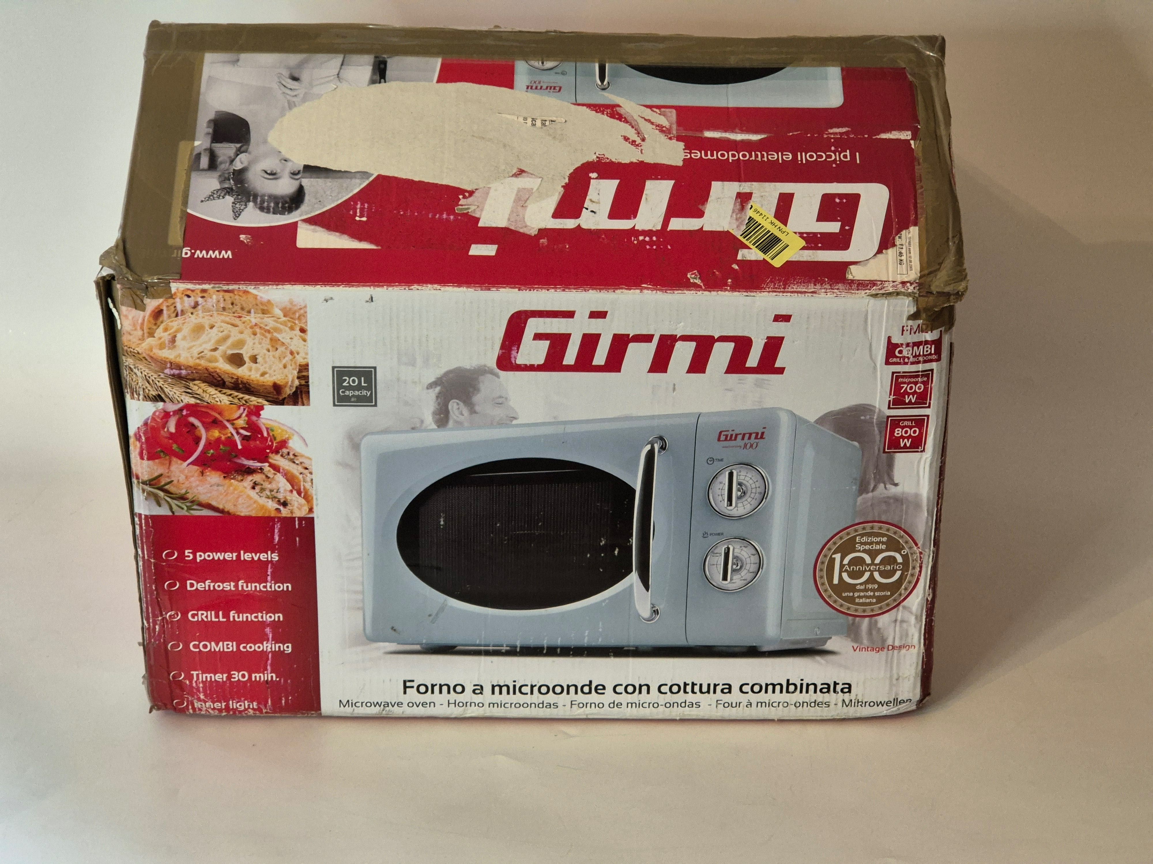 Kuchenka mikrofalowa w stylu retro Girmi FM2100