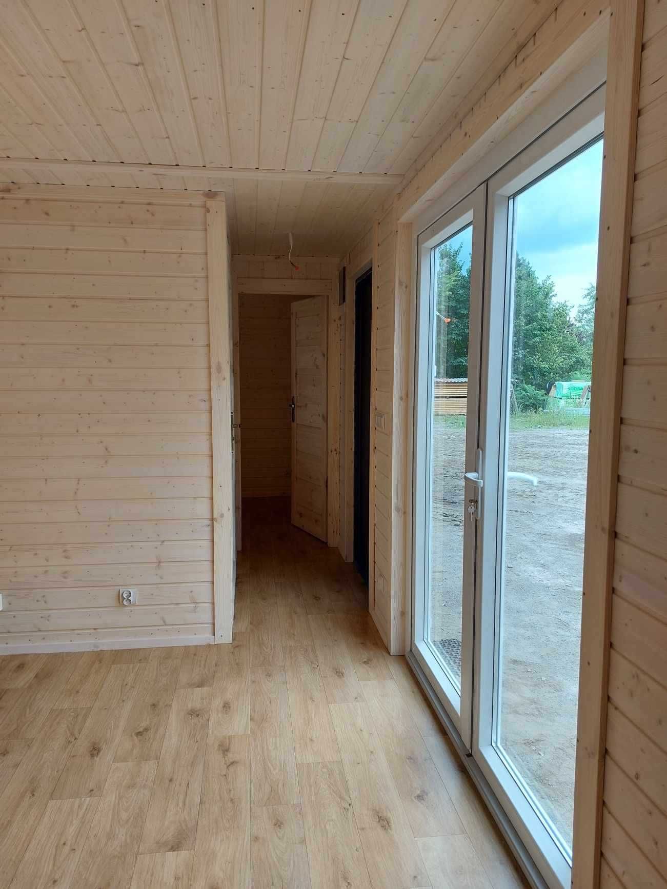 Domek drewniany, wielosezonowy 35m2, 4mx8,7m