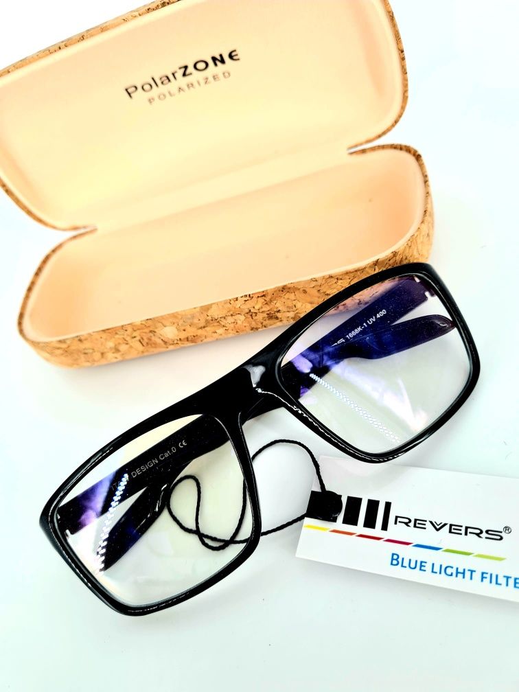 Nowe modne okulary do komputera Revers filtr niebieskiego światła
