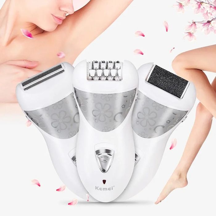 Depilator kemei km-505 3 w 1 zasilanie akumulatorowe i kabel