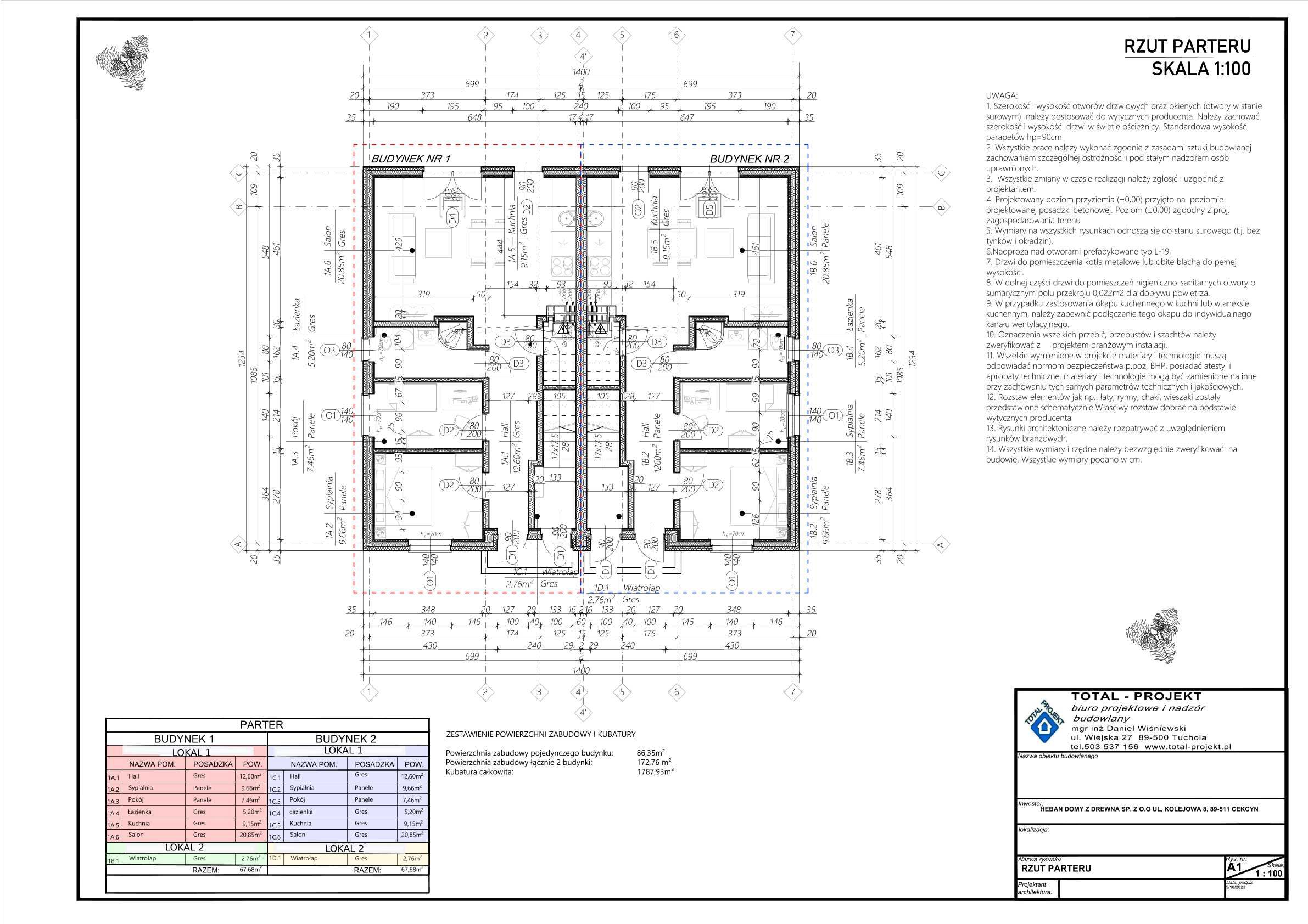 Mieszkanie pow. 80 m2- Gostkowo