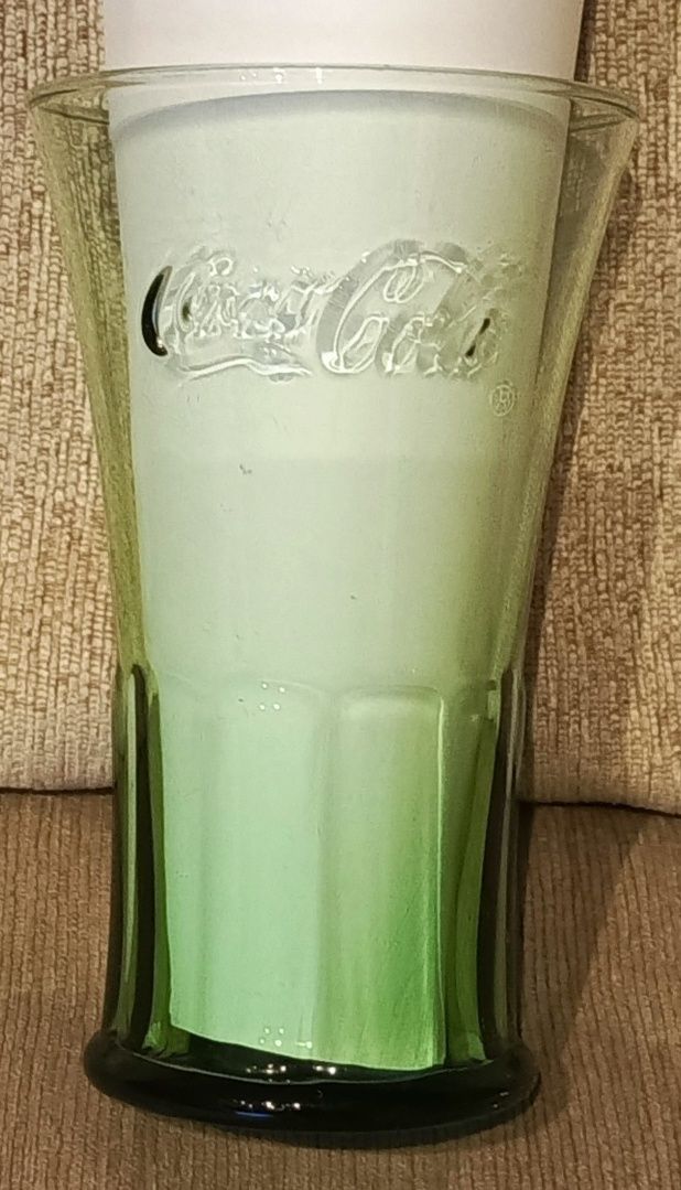 Kolekcjonerska stara szklanka Coca Cola, wzór Wazon.