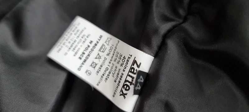 Płaszcz szlafrokowy z wełną pasek Zartex ochnik r.42/44