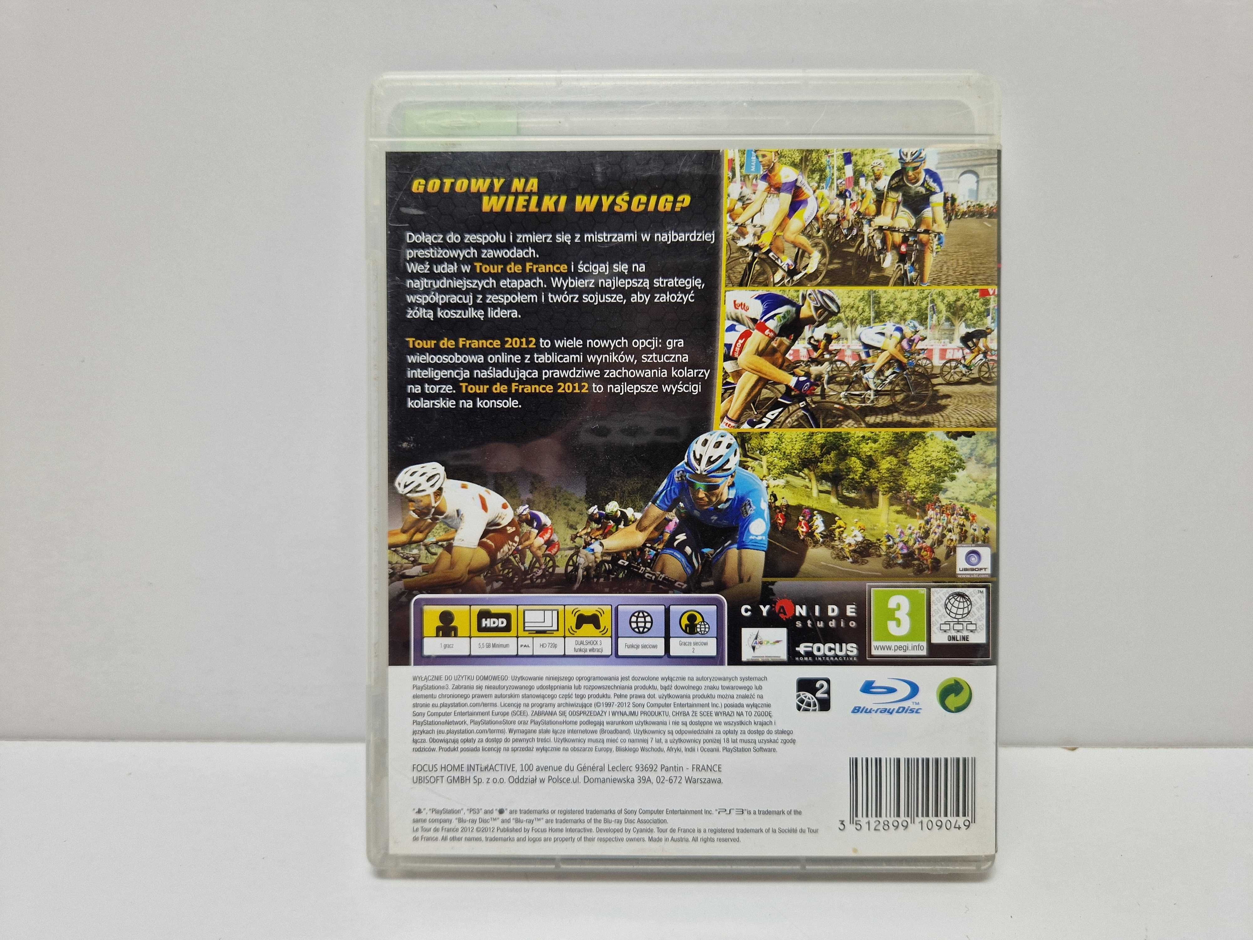 Gra PlayStation 3 Tour De France 2012