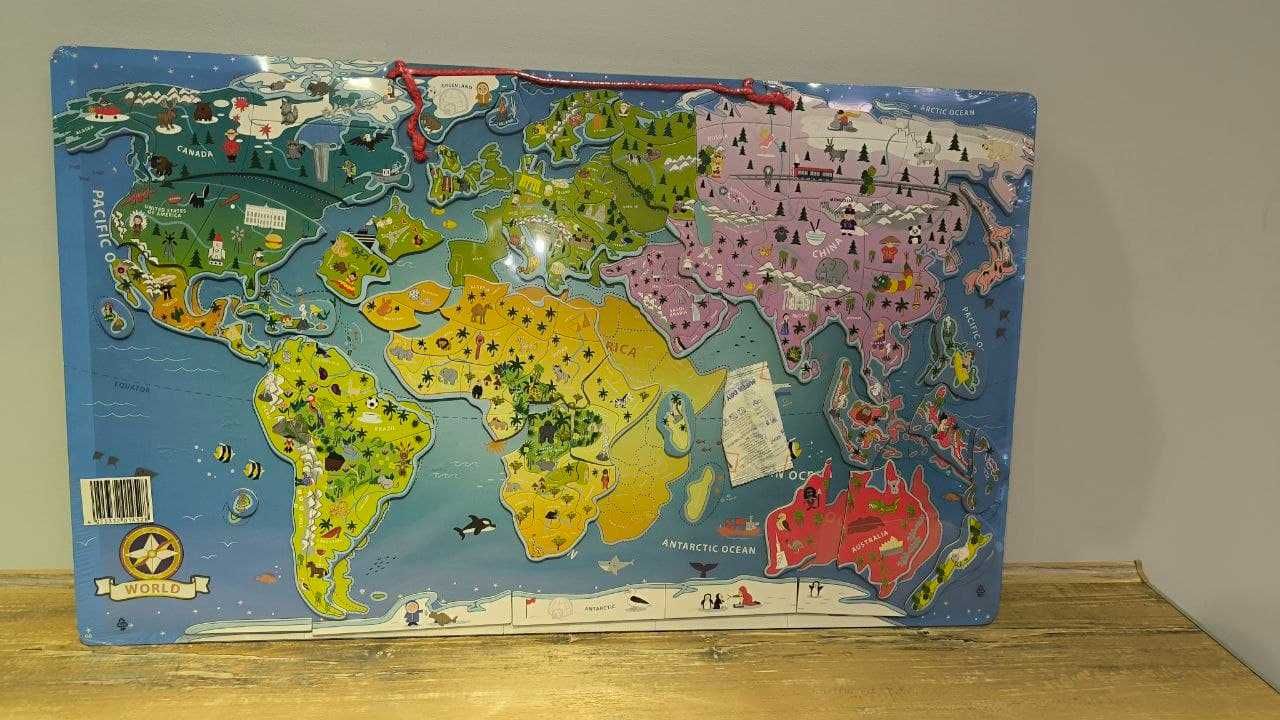 Mapa świata magnetyczna playtive