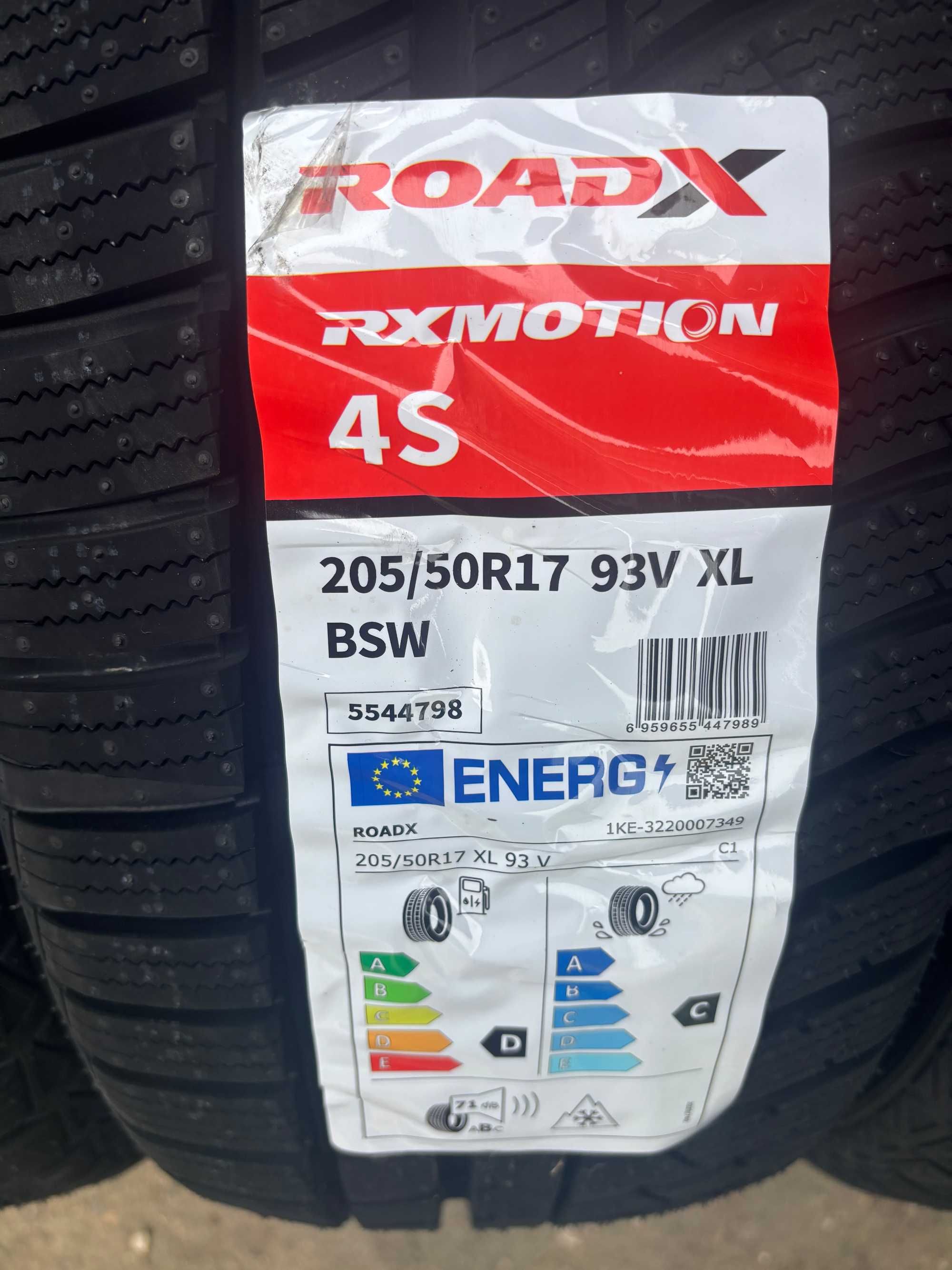 Okazja opony całoroczne 205/50R17 93V XL ROADX RxMotion 4S NOWE 2025r.
