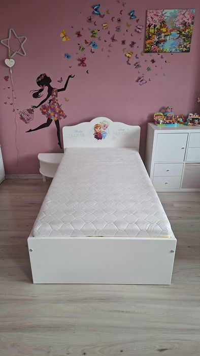 Zestaw Łóżko + kontenerek  dla dziewczynki