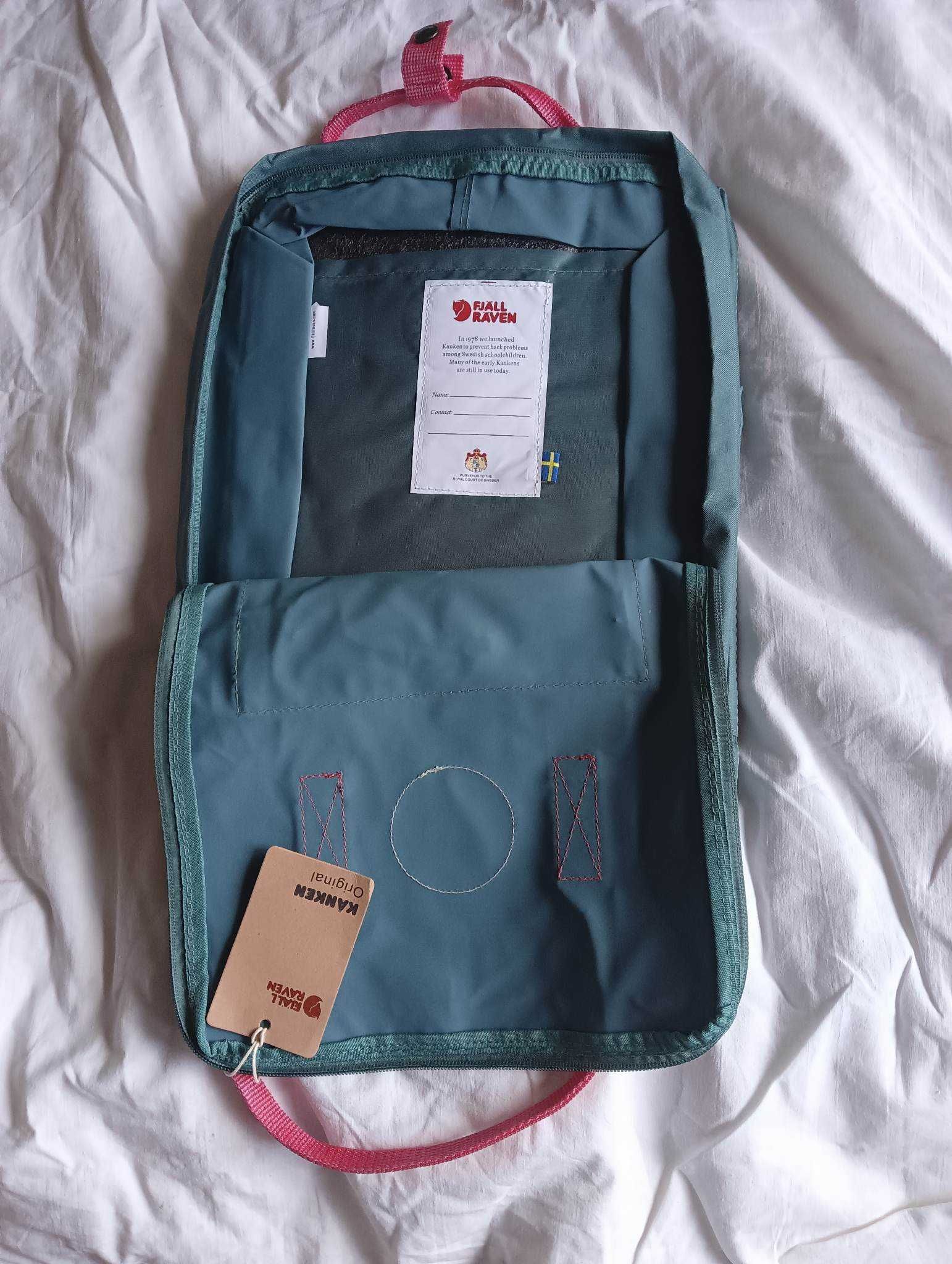 Plecak FJALLRAVEN KANKEN - 16 Litrowy - Ciemnozielony-Róż
