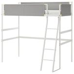 Cama de solteiro IKEA e colchão de solteiro.modernize o quarto com est