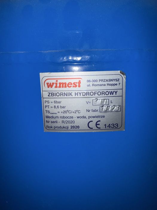 Hydrofor 300 l .