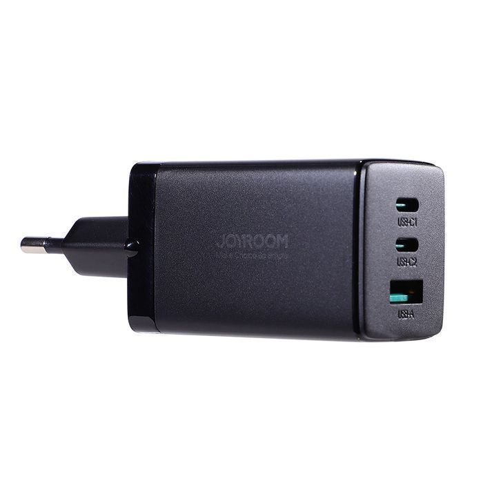 Joyroom ładowarka GaN 65W USB-A, 2x USB-C + kabel USB-C 100W 1,2m