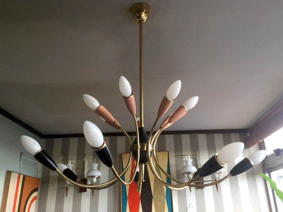 Candeeiro Stilnovo, Sputnik de 14 lampadas anos 50