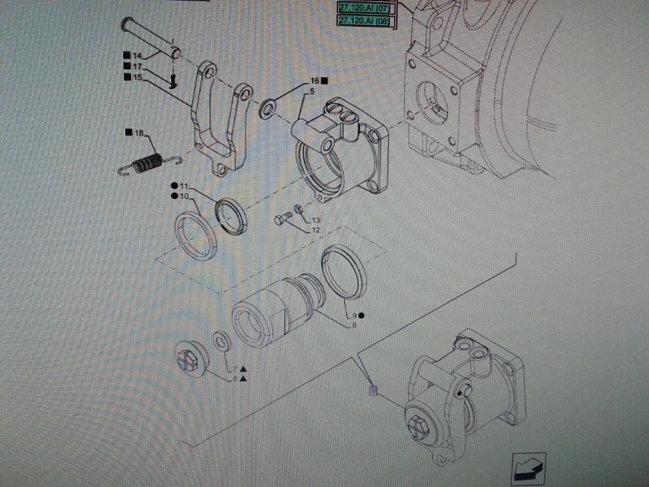 Cylinder hamulcowy Case Farmall C, Steyr Kompakt, MPAGA0713C