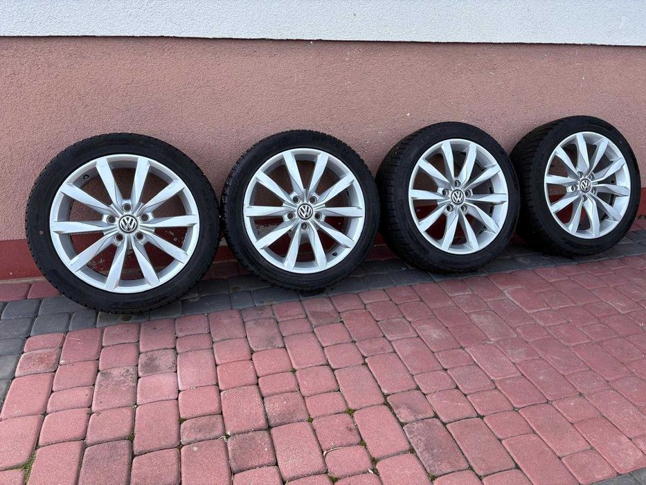 VW Golf 7 Komplet Kół R17 5x112 ET49 Oryginał Zima