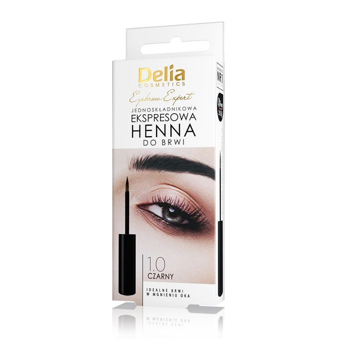 Delia Eyebrow Expert  ekspresowa henna do brwi 1.0 Czarny 6ml