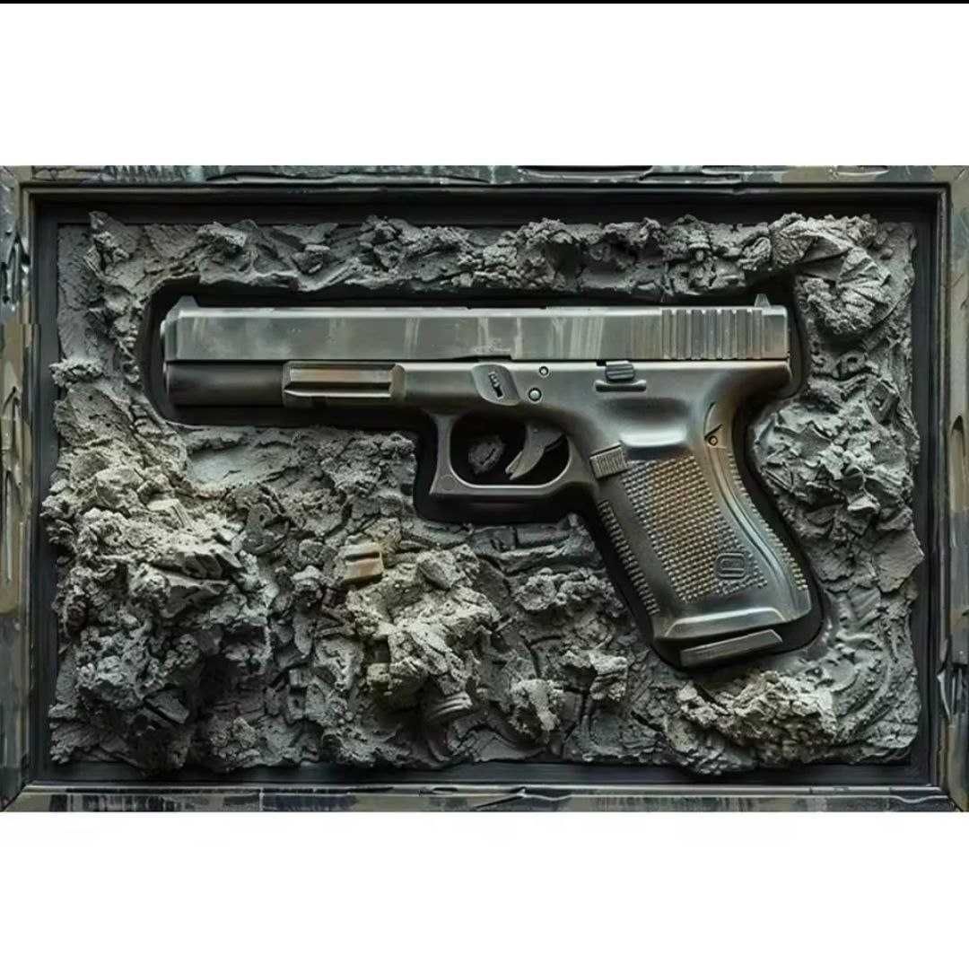 Металлическая табличка "Glock 17" Всепогодный декор 20х30 см