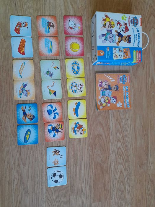 Zestaw puzzle piankowe i gra Psi Patrol +3