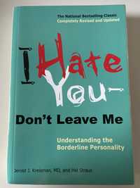 Livro “I hate you dont leave me”