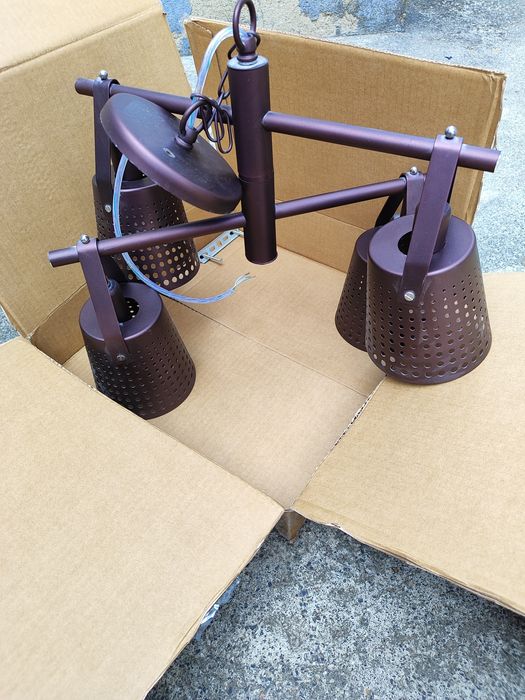 Люстра Sirius Д ТС1823-4 в стилі лофт на 4 плафони