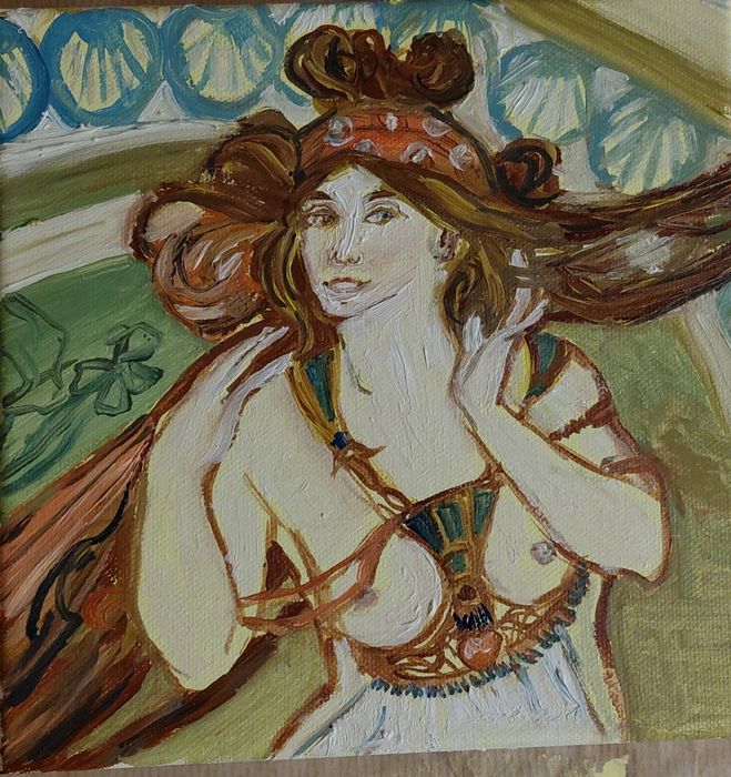 Obrazy olejne ręcznie malowane, akty.