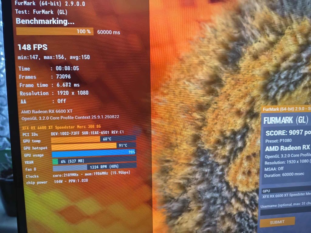 Rx6600xt xfx Marc 308