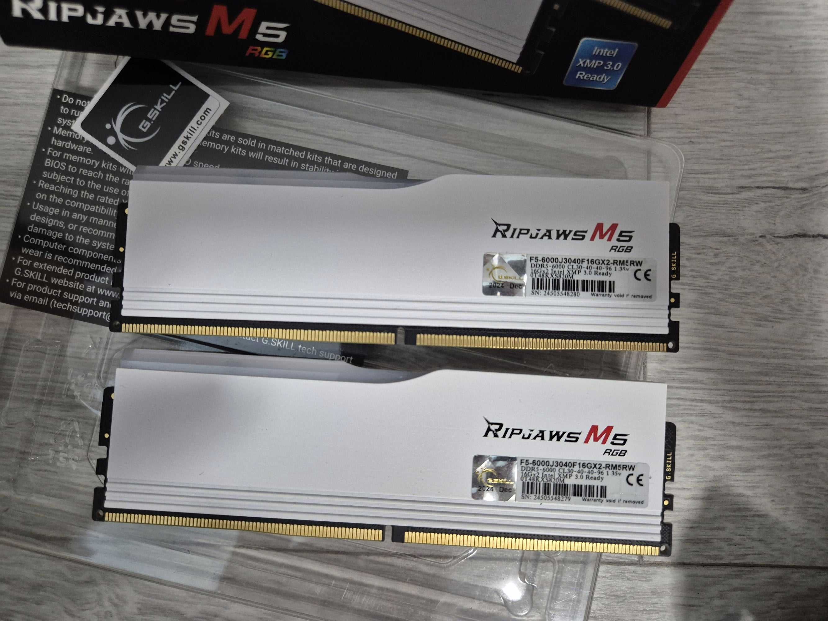 пам'ять DDR5 32GB Kit (2x16) 6000MHz CL30 G.Skill RipJaws M5. Trade-in