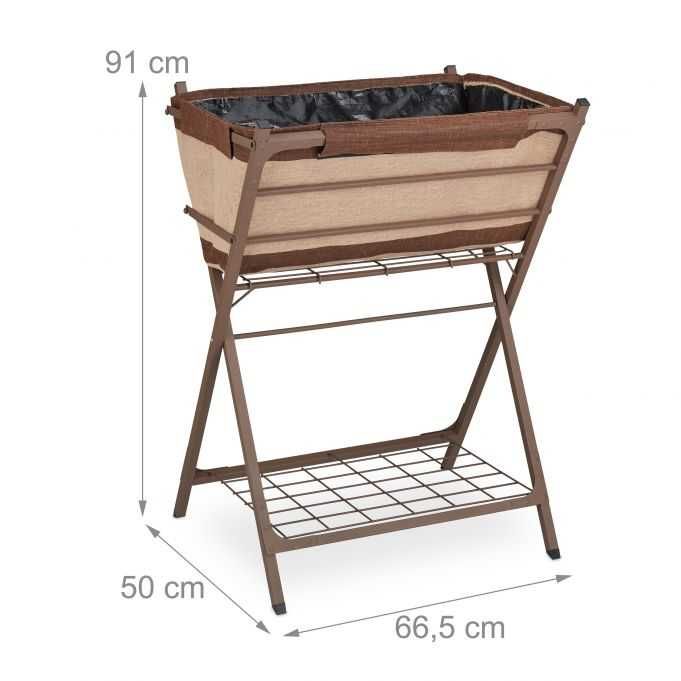 Kwietnik Metalowy rabata z plandeką wys.91cm szer.66cm