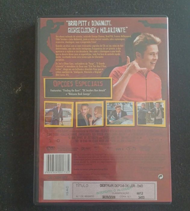 DVD destruir depois de ler