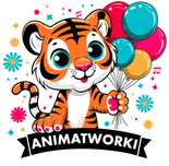 Animator, zabawy dla dzieci, dmuchaniec, napełnianie balonów helem