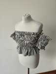 Marszczony Crop Top M