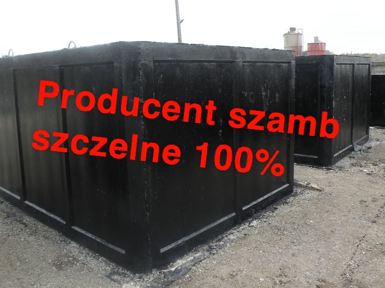 Szambo szamba betonowe zbiornik na wodę deszczówkę z Atestem PZH