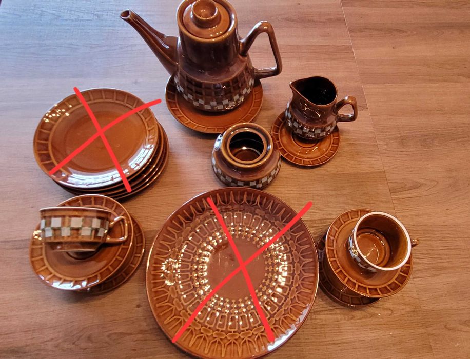 Zestaw Sylwia kawowy Porcelit Pruszków vintage