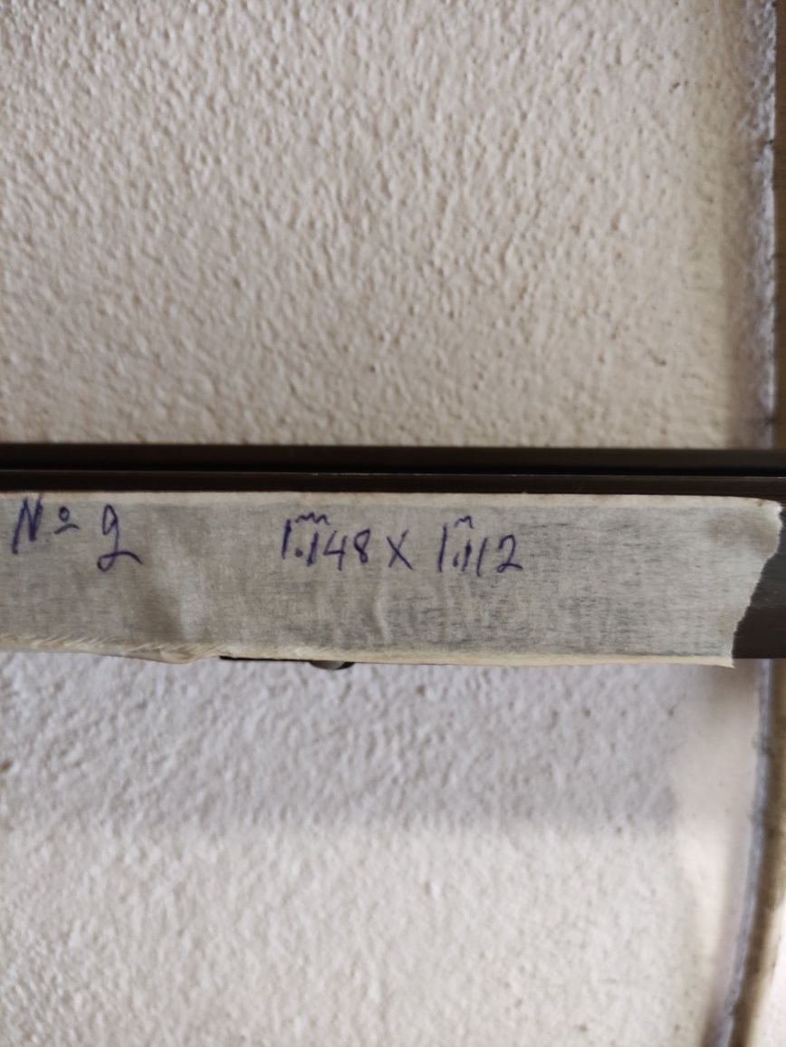 5 janelas de alumínio castanho - vidro simples