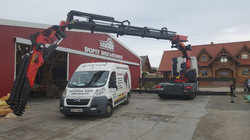 Serwis HDS, Naprawa, żuraw Palfinger, Fassi, HMF, Hiab, Atlas, Effer