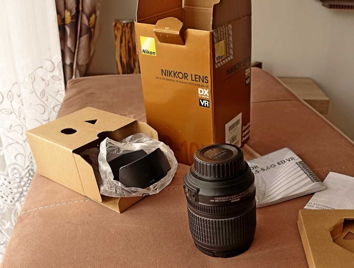 Obiektyw Nikkor AF-S 18-105 mm f3.5-5.6G DX ED VR Nikon..
