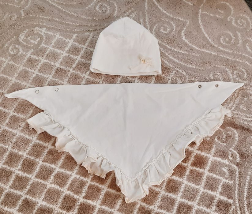 Zestaw czapka 36cm i chustka na napy