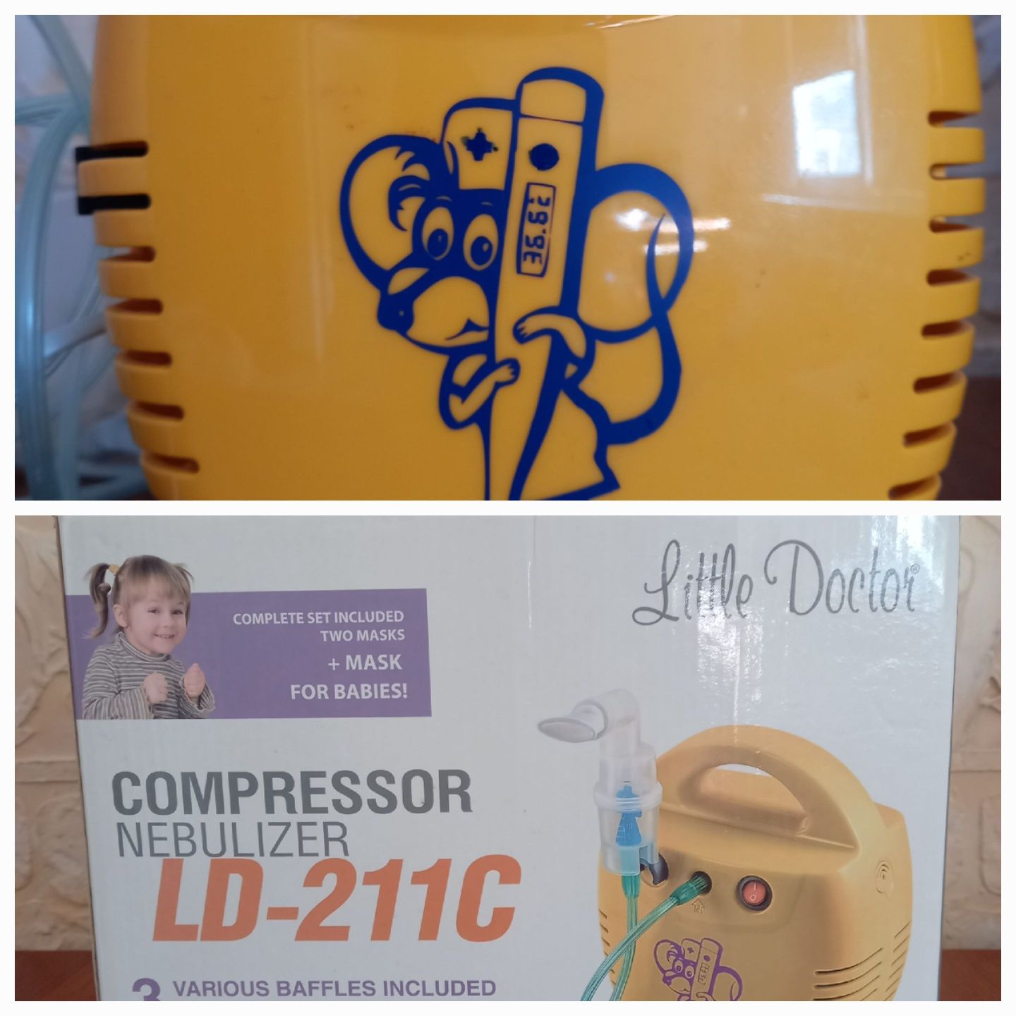 Небулайзер  ингалятор  компрессорный LD-211C little doctor