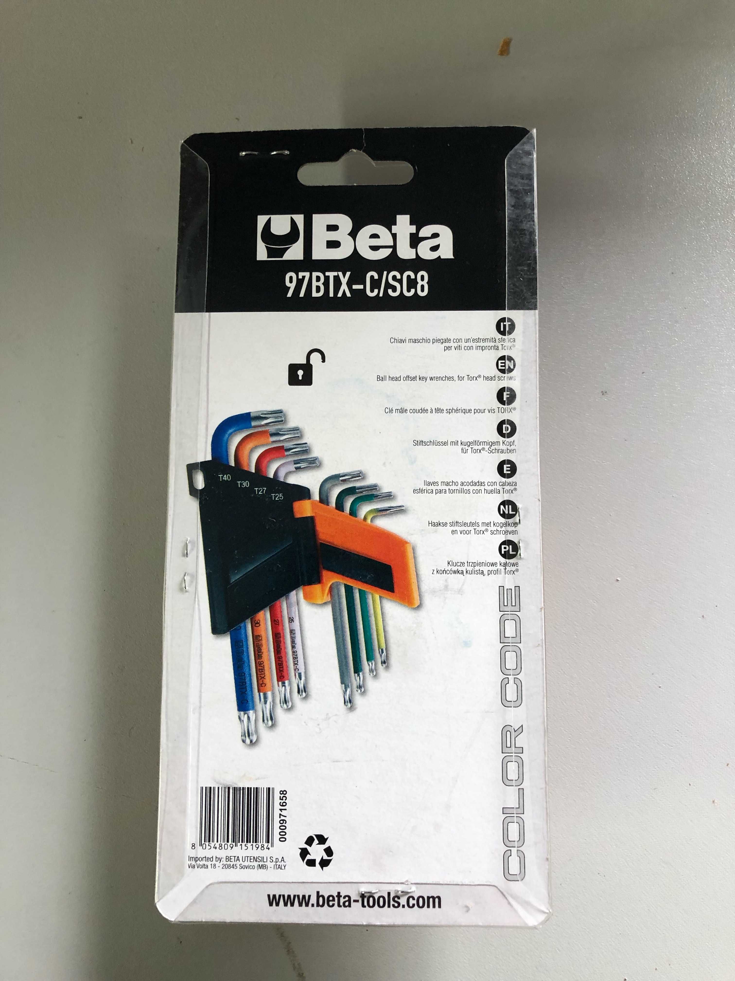 Komplet kluczy trzpieniowych torx (8szt.) 97BTX-C/SC8 BETA
