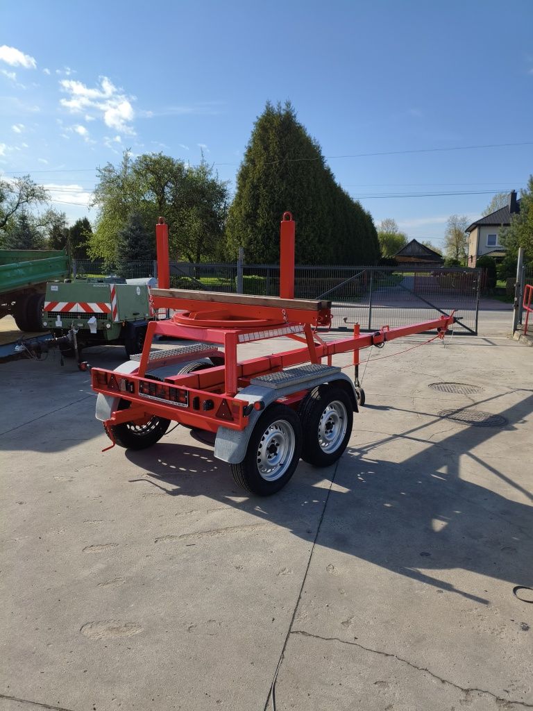 DMC 2700 kg.mocna Dłużyca dwuosiowa przyczepa sprowadzona