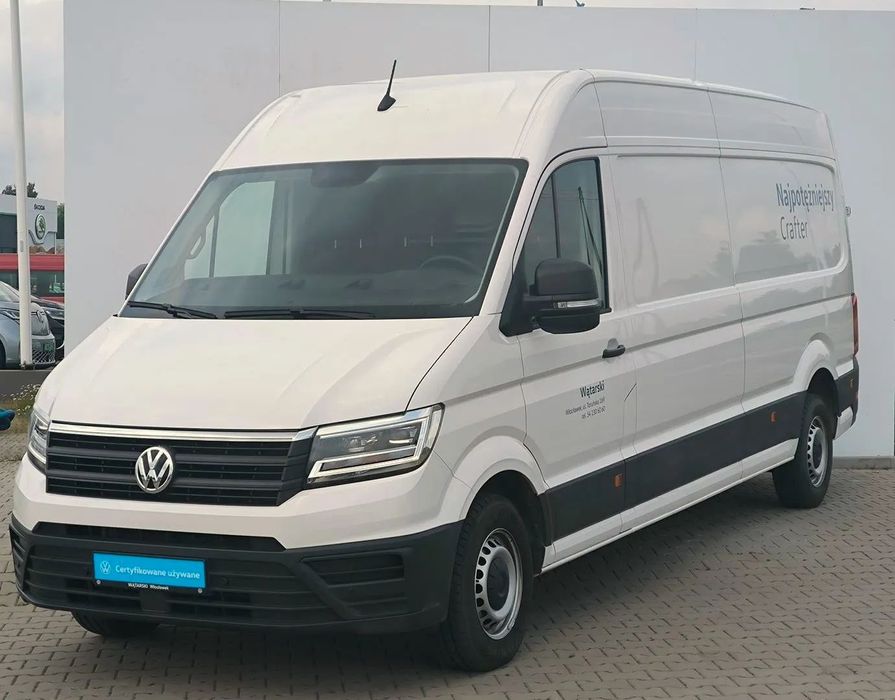 Volkswagen Crafter Furgon L4H3 / 2.0 TDI 177 KM / 4490 mm / Wysoki dach  Salon Polska / AUTO DEALERA / Gwarancja do 12/2028 / FV VAT 23%